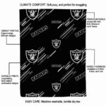 las vegas raiders fan spirit black blanket best selling