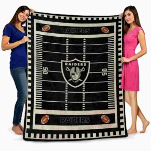 las vegas raiders football field black blanket fashion forward