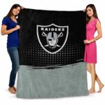las vegas raiders gradient dots black blanket best selling