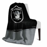las vegas raiders gradient dots black blanket best selling