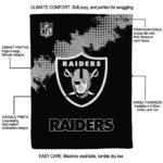 las vegas raiders grunge texture black blanket best selling