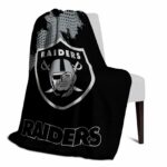 las vegas raiders grunge texture black blanket best selling