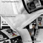 las vegas raiders mickey minnie black white blanket best selling