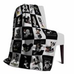 las vegas raiders mickey minnie black white blanket best selling