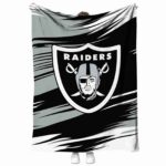 Las Vegas Raiders Paint Streaks Black White Blanket 1 las vegas raiders paint streaks black white blanket best selling