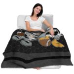 las vegas raiders three musketeers black blanket best selling