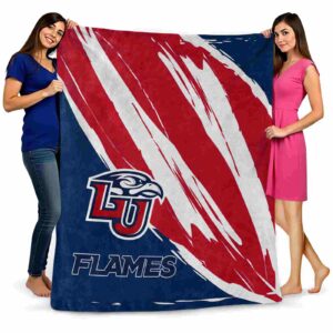 liberty flames brushstrokes red white blanket fashion forward