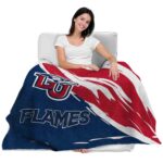 liberty flames brushstrokes red white blanket best selling