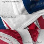 liberty flames brushstrokes red white blanket best selling