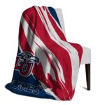liberty flames brushstrokes red white blanket best selling