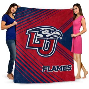 liberty flames diagonal stripes red blanket fashion forward