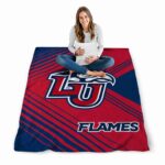 liberty flames diagonal stripes red blanket best selling