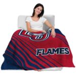 liberty flames diagonal stripes red blanket best selling