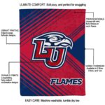 liberty flames diagonal stripes red blanket best selling