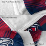 liberty flames diagonal stripes red blanket best selling