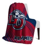 liberty flames diagonal stripes red blanket best selling