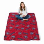 liberty flames diehard fans red blanket best selling
