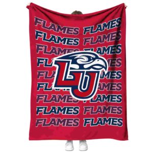 liberty flames fan pride red blanket best selling
