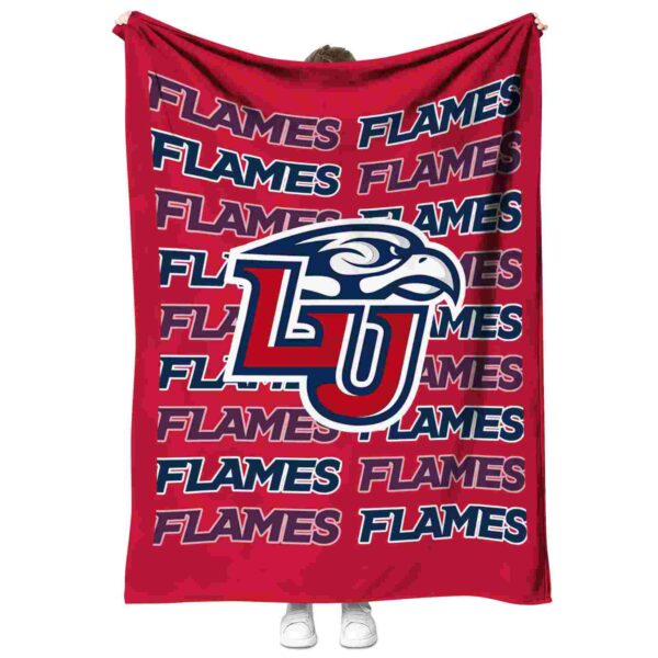 liberty flames fan pride red blanket best selling