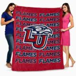 liberty flames fan pride red blanket fashion forward