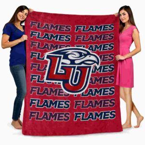 liberty flames fan pride red blanket fashion forward
