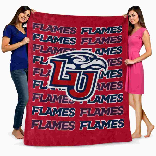 liberty flames fan pride red blanket fashion forward