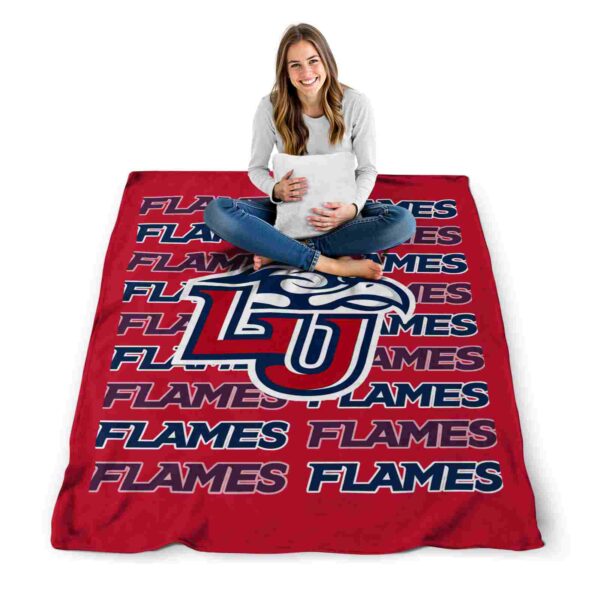 liberty flames fan pride red blanket high quality