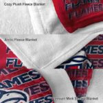 liberty flames fan pride red blanket premium grade