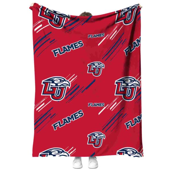 liberty flames fan spirit red blanket best selling
