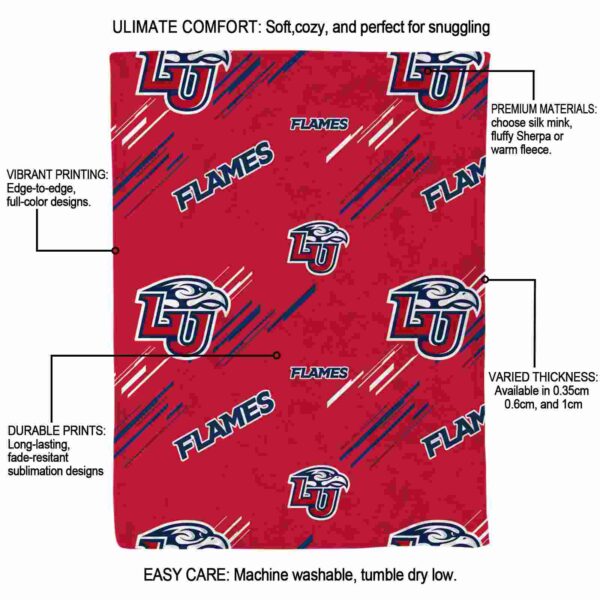 liberty flames fan spirit red blanket new arrival