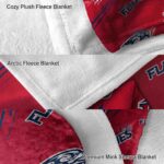 liberty flames fan spirit red blanket premium grade
