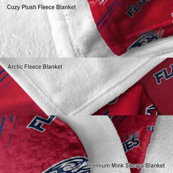 liberty flames fan spirit red blanket premium grade