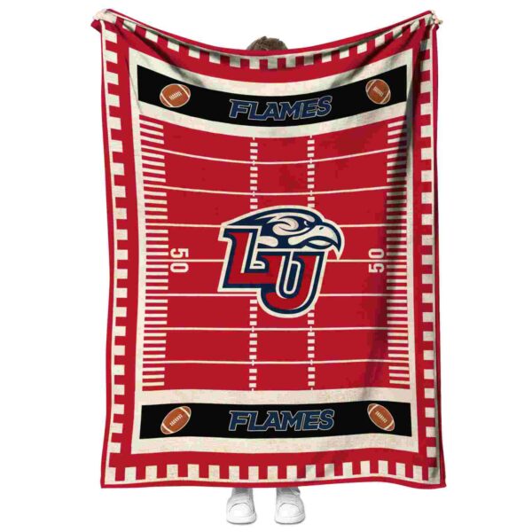 liberty flames football field red blanket best selling