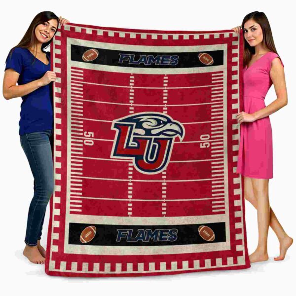liberty flames football field red blanket fashion forward