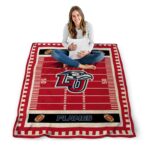 liberty flames football field red blanket high quality