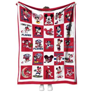 liberty flames mickey minnie red white blanket best selling
