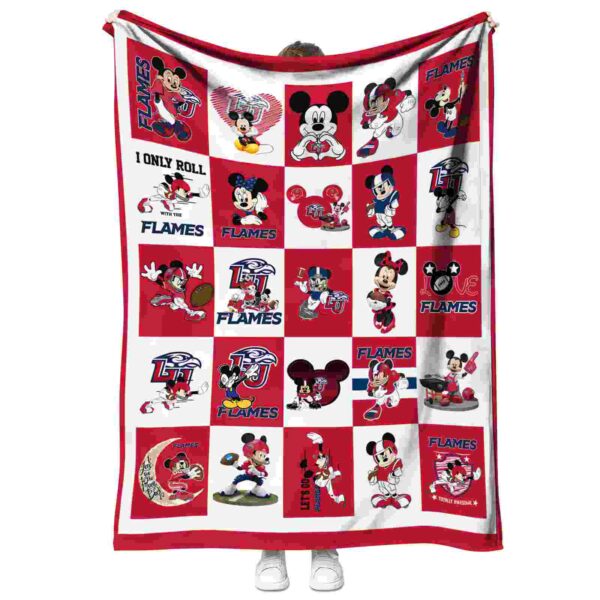 liberty flames mickey minnie red white blanket best selling