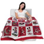 liberty flames mickey minnie red white blanket latest model