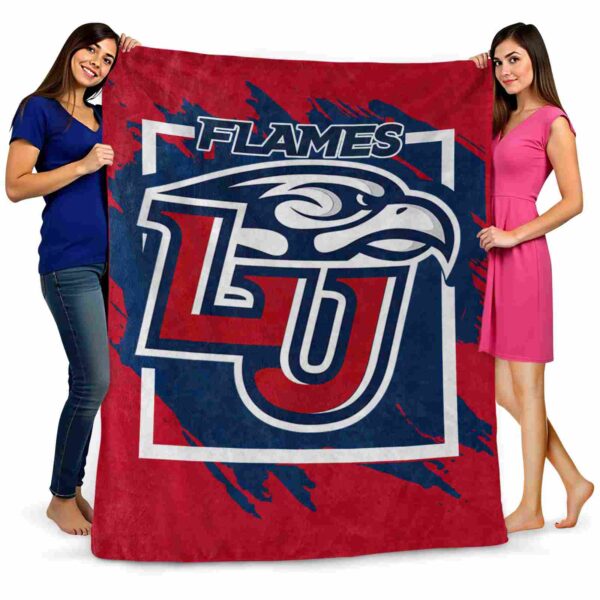liberty flames splatter effect red blanket fashion forward