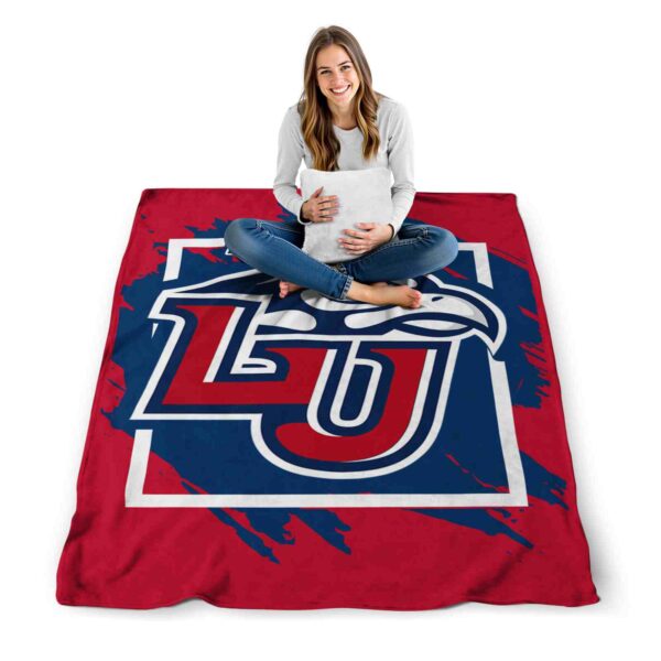 liberty flames splatter effect red blanket high quality