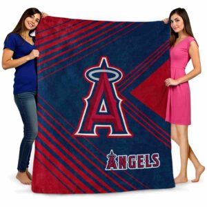 los angeles angels diagonal stripes blue blanket fashion forward