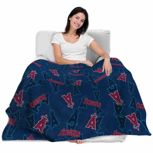 los angeles angels diehard fans blue blanket latest model