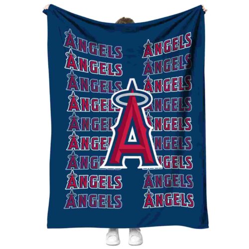 los angeles angels fan pride blue blanket best selling