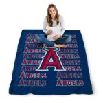 los angeles angels fan pride blue blanket high quality