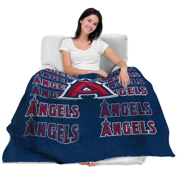 los angeles angels fan pride blue blanket latest model