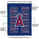 los angeles angels fan pride blue blanket new arrival