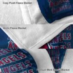 los angeles angels fan pride blue blanket premium grade