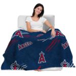 los angeles angels fan spirit blue blanket latest model