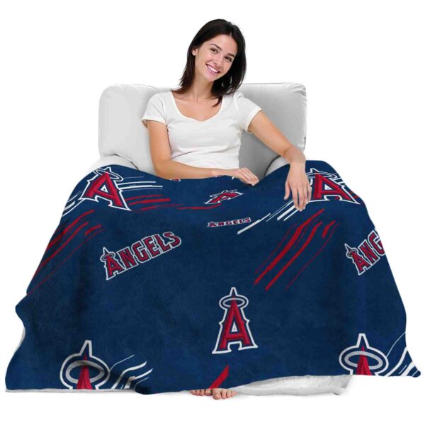 los angeles angels fan spirit blue blanket latest model