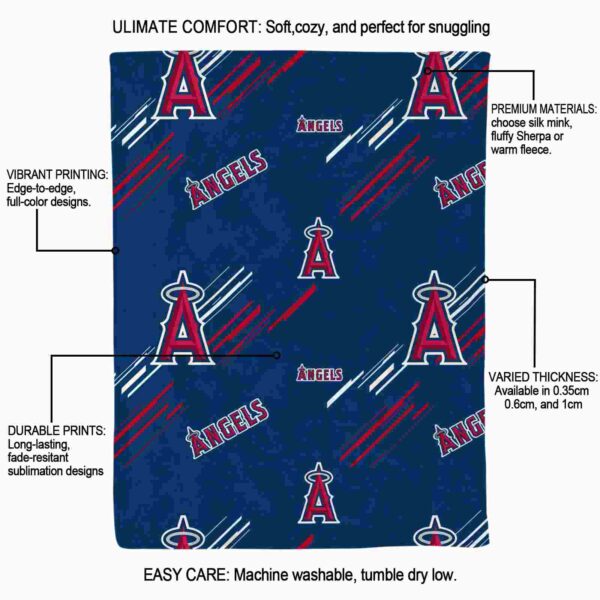 los angeles angels fan spirit blue blanket new arrival